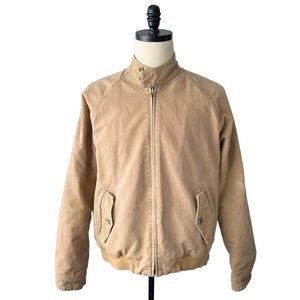 Polo Ralph Lauren Flannel Lined Insulated Canvas Harrington Jacket | LARGE